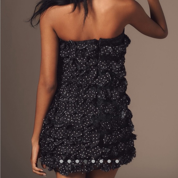 NWT By Anthropologie 3D Floral Polka Dot
Mini Dress - Picture 4 of 9